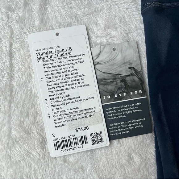 NWT Lululemon Athletica Wunder Train HR Short 8” High Rise Biker Shorts Size 2 - Picture 5 of 5